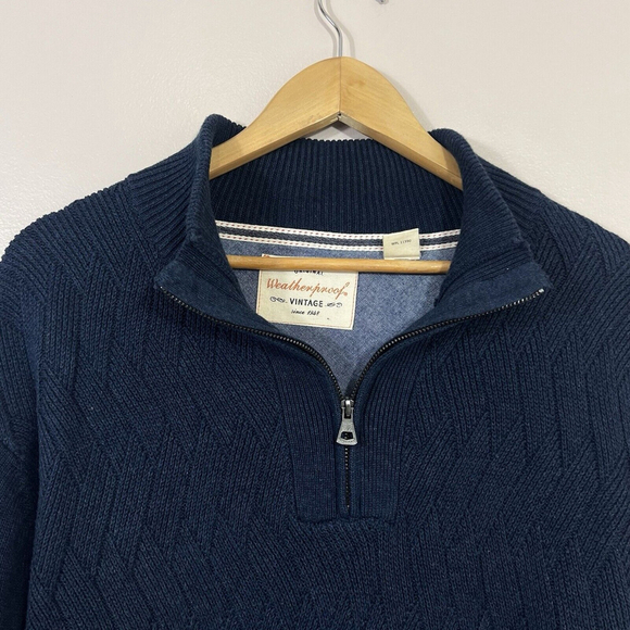 Weatherproof Vintage Men's Crew Pullover Sweater Size XL Color Dark Blue Outdoor - Picture 4 of 11